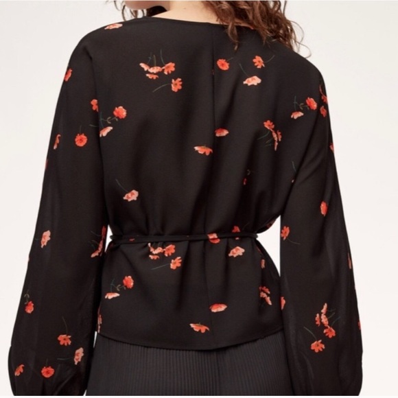 Aritzia Wilfred Lilia Wrap Blouse - Picture 2 of 6